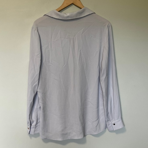 MM Lafleur Light Blue Long Sleeve Blouse - Picture 4 of 5